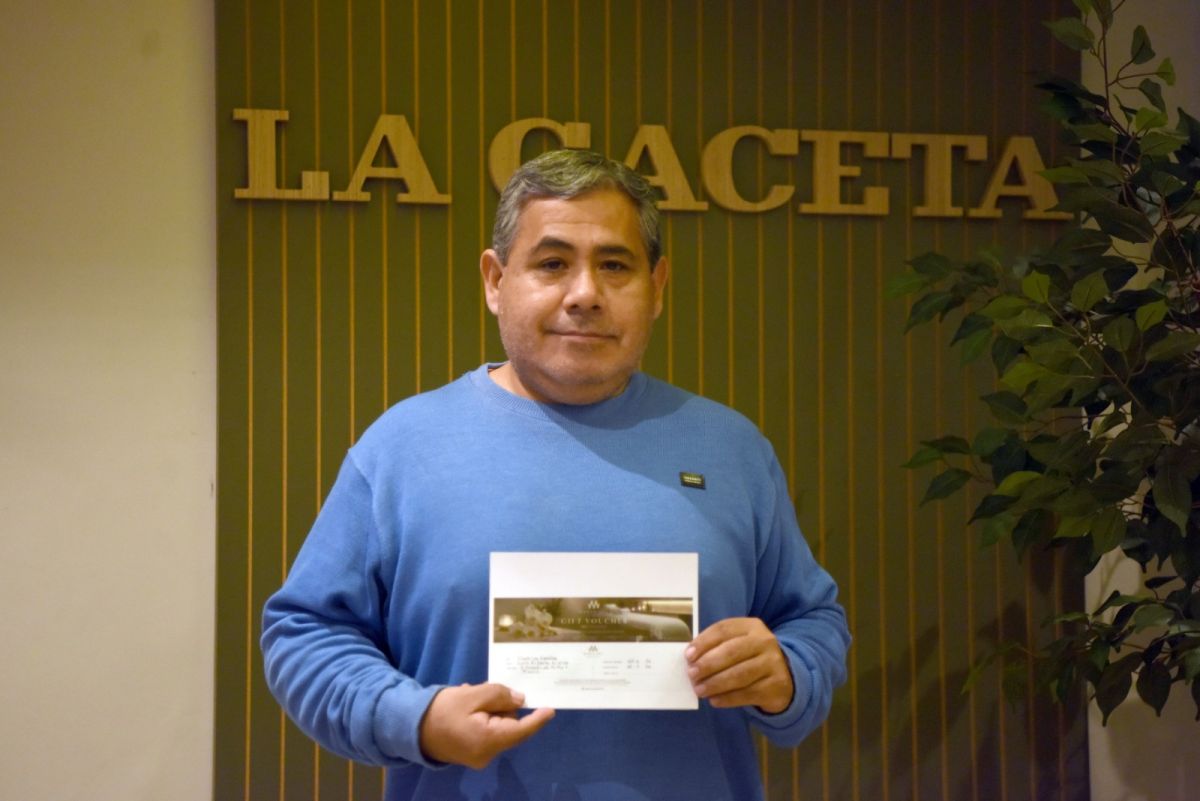 GANADOR. Luis Alberto Nieva.