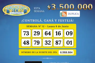 Los Números de Oro de LA GACETA del 8 de junio de 2026