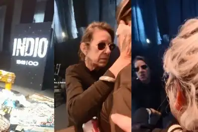 El conmovedor gesto de “Viru”, la esposa del Indio Solari, con una fan desconsolada: “Yo le doy un beso de tu parte”