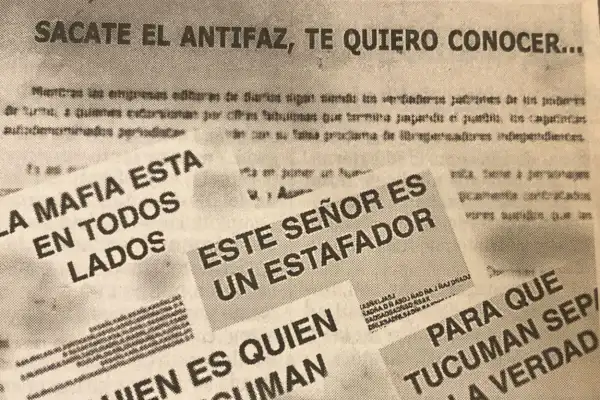 Recuerdos fotográficos: 2002. El año de los escraches con panfletos