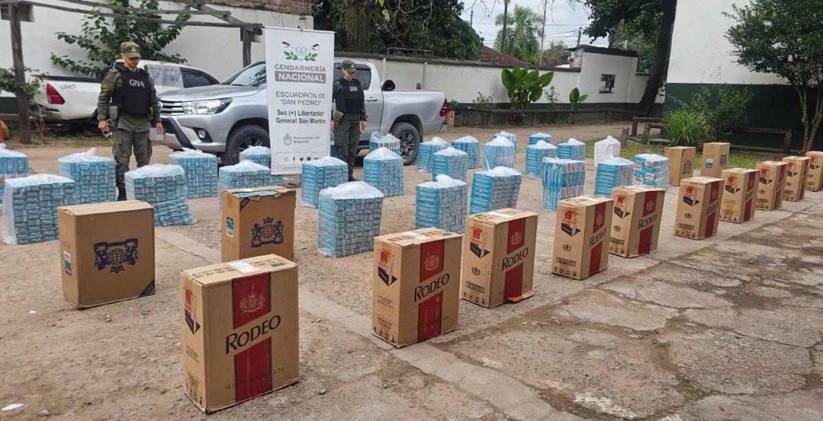 Contrabando de cigarrillos: decomisan una millonaria carga e