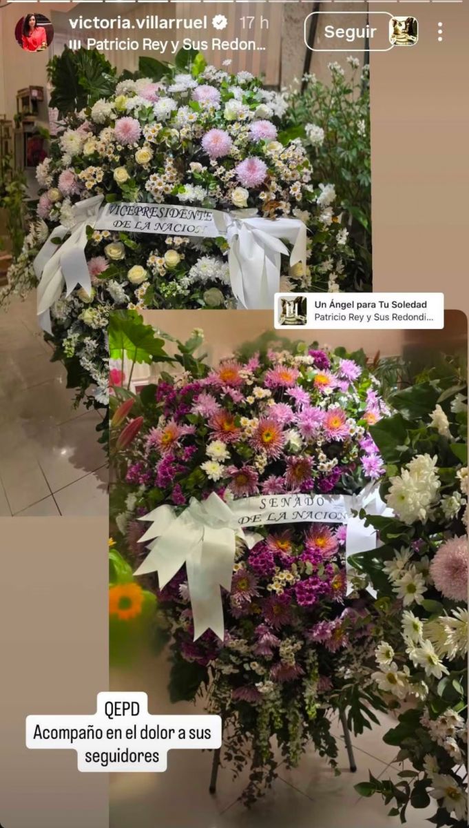 Victoria Villarruel envió flores al velatorio del Indio Solari y marcó diferencias con el Gobierno