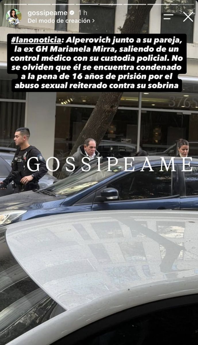 Alperovich reapareció en público junto a Marianela Mirra durante una salida médica autorizada por la Justicia