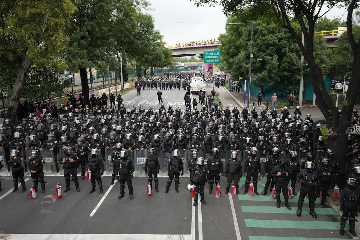 Tensión en México: una protesta masiva bloqueó el estadio do