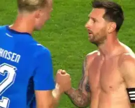 Sorpresa para Messi: por primera vez enfrentó al hijo de un ex compañero