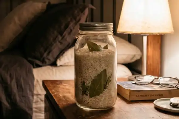 ¿Por qué algunos ponen un frasco con arroz y laurel en su mesa de luz antes de dormir?