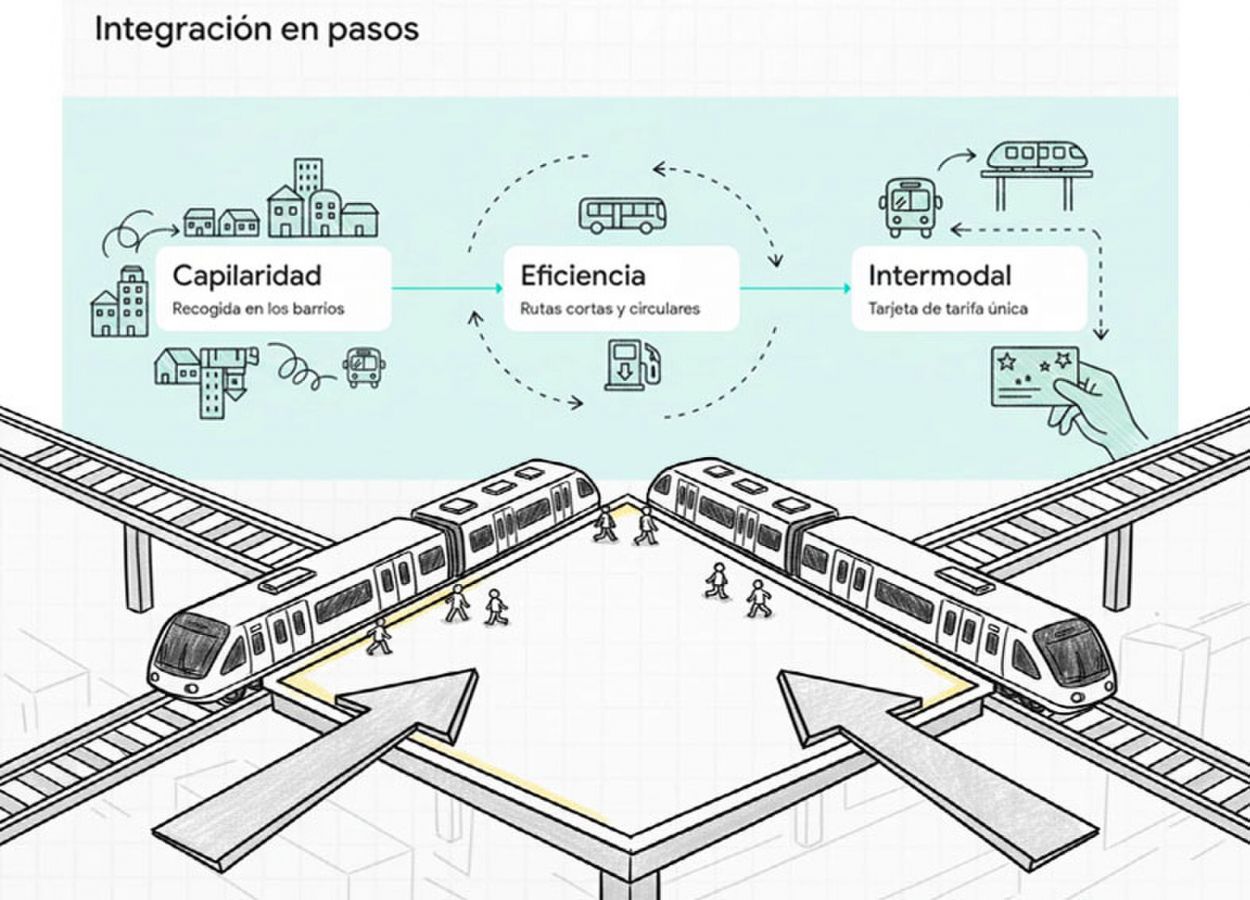CONEXIONES. Habrá tres líneas y seis estaciones de transferencias.