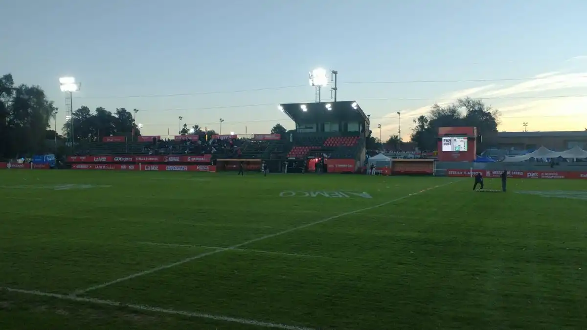 Así se encuentra el campo de juego