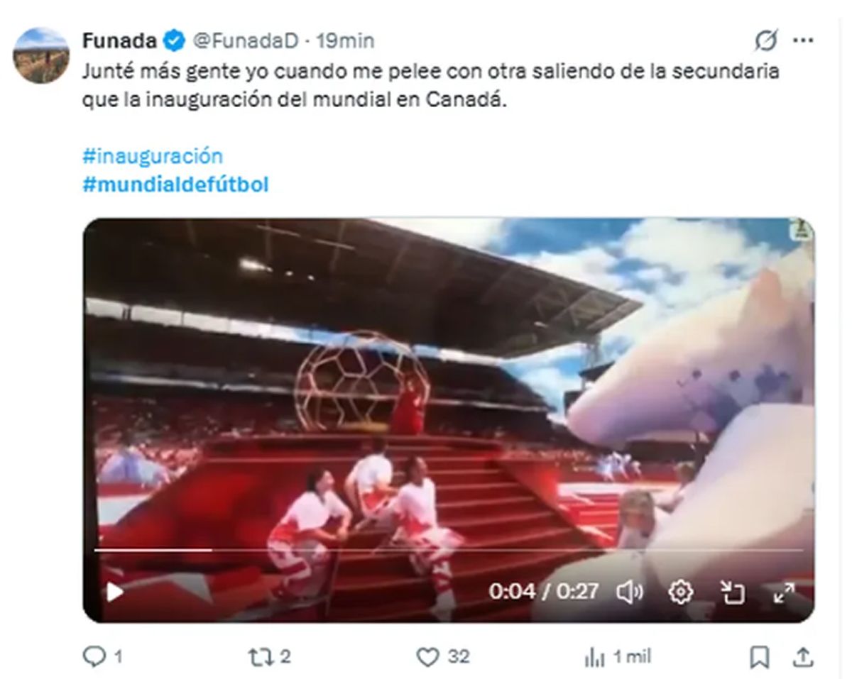 Los mejores memes y reacciones de la inauguración del Mundial 2026 en Canadá