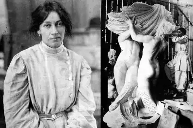 Recuerdos fotográficos: 1899. Lola Mora, escultora famosa con pantalón campesino