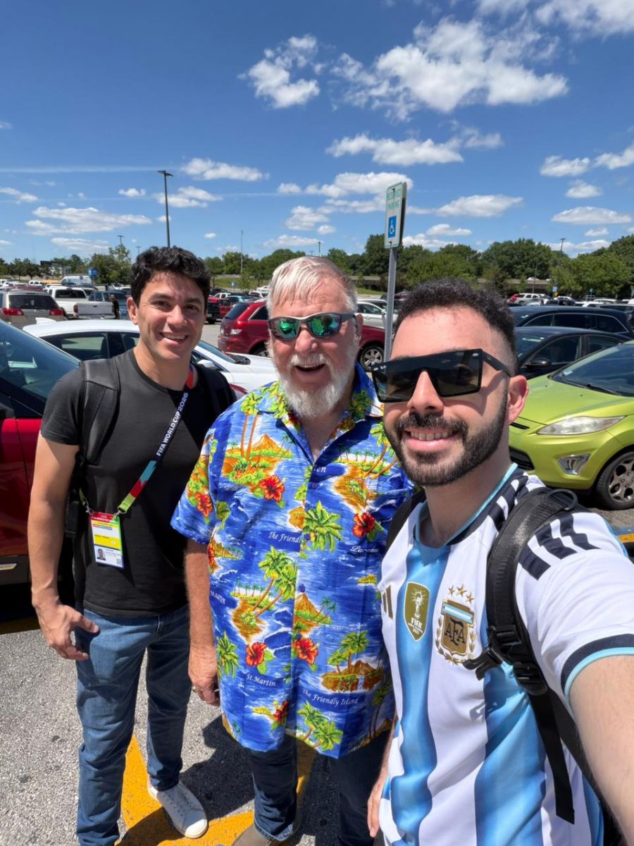 Bruno Farano, Matías Auad y Sam Davis. 