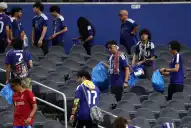 Como en cada Mundial, Japón dio el ejemplo: sus hinchas limpiaron la tribuna tras el empate con Países Bajos