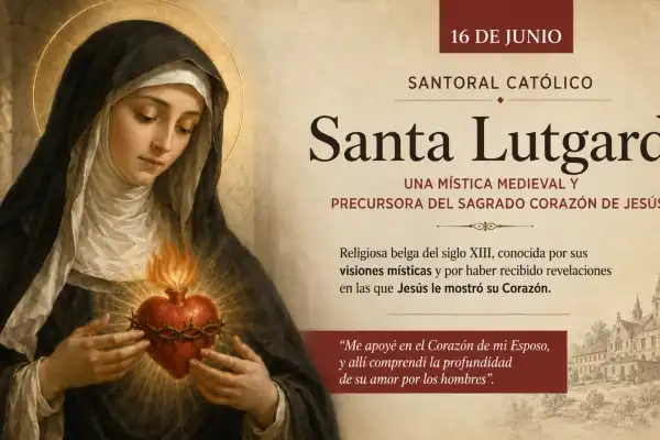 Santoral del 16 de junio: quién fue Santa Lutgarda, la mística que anticipó la devoción al Sagrado Corazón