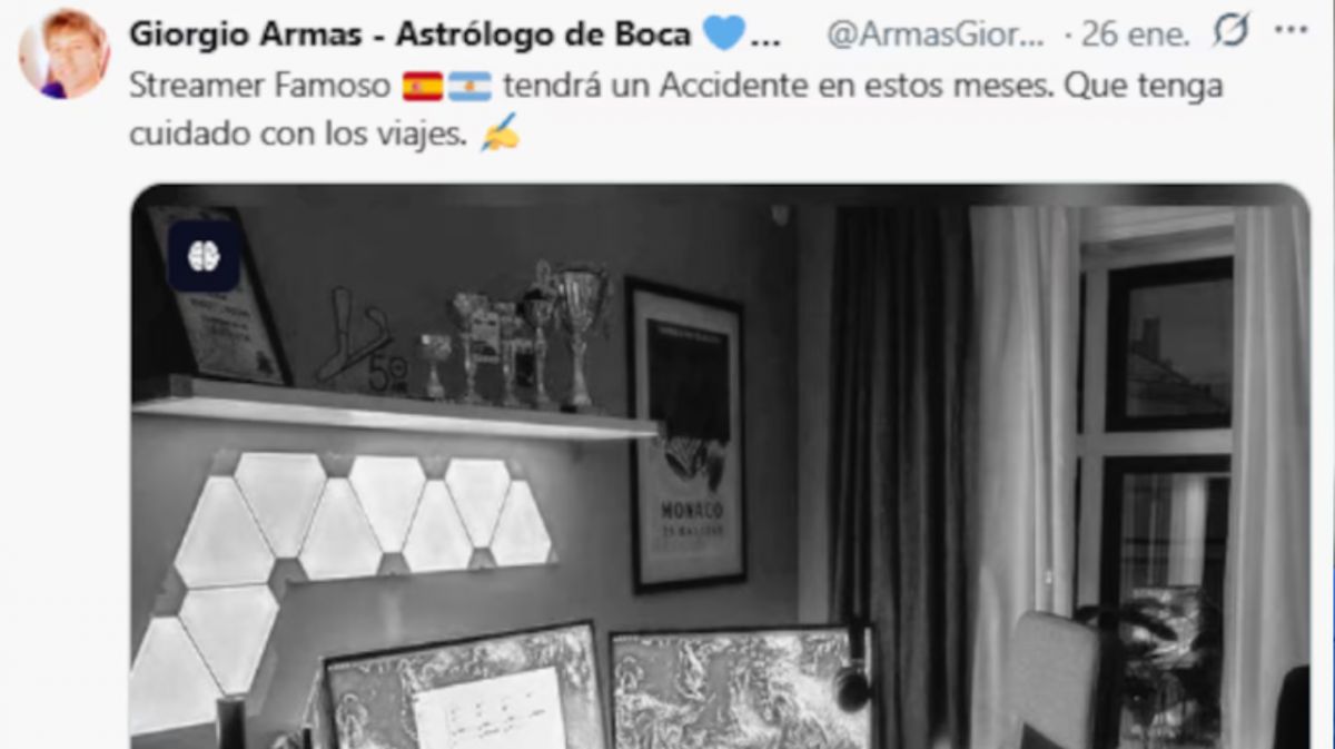 Qué decía el tuit del astrólogo que anticipó la tragedia de Gaspi en Río de Janeiro