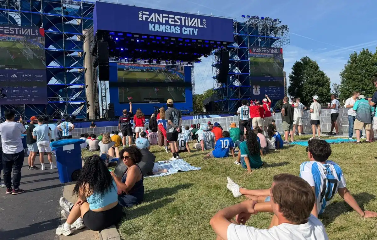 El fanfest de Kansas. Foto, Matías Auad, enviado especial.