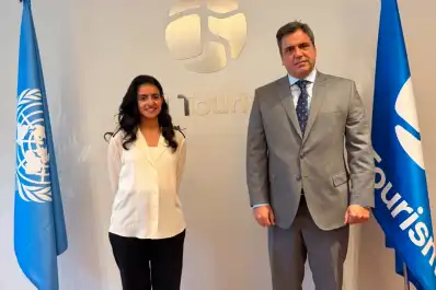 Lisandro Catalán buscó en Madrid inversiones para Tucumán ante la ONU Turismo
