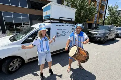 De Termas de Río Hondo al Mundial: una pareja atravesó 12 países en auto para ver a la Selección