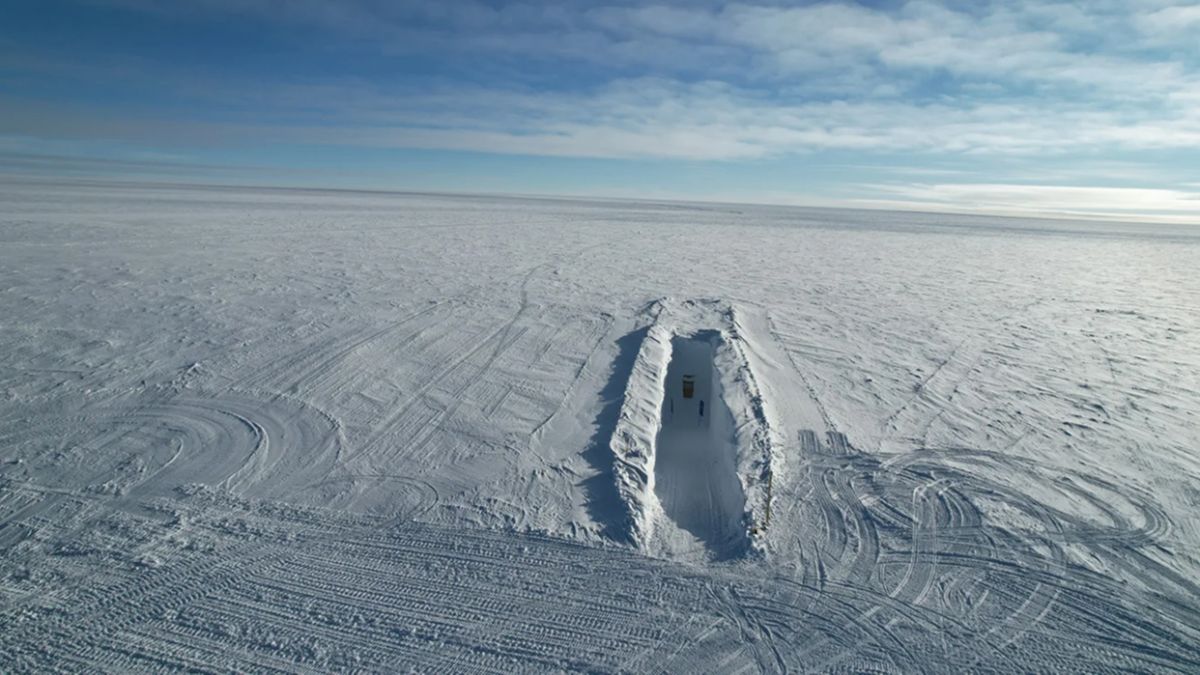 Las instalaciones de la Fundación Ice Memory se construyeron cerca de la remota estación de investigación franco-italiana Concordia en la Antártida. Sarah Gaier/ESA-IPEV/CNN