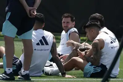 Después del tornado Messi: así fue el regreso de la selección argentina a los entrenamientos en Kansas City