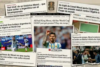 Fenómeno, sublime y rey, algunos de los titulares del mundo ante la histórica actuación de Messi en el Mundial 2026