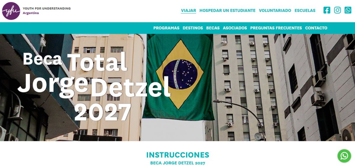 OPORTUNIDAD. La Beca Jorge Detzel permitirá que un estudiante argentino viva durante un año en Brasil.