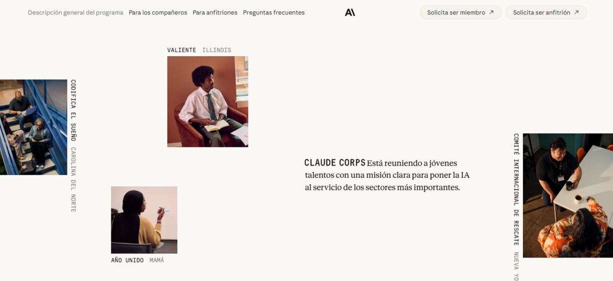 CONVOCATORIA. Anthropic lanzó Claude Corps, un programa que seleccionará jóvenes para trabajar en ONG´S.