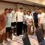 Tres campeones del mundo comieron un asado preparado por una familia tucumana en Kansas City