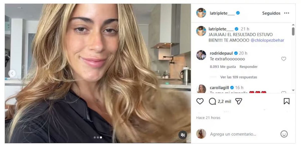 El romántico mensaje que Rodrigo De Paul le dedicó a Tini Stoessel y revolucionó las redes en plena concentración