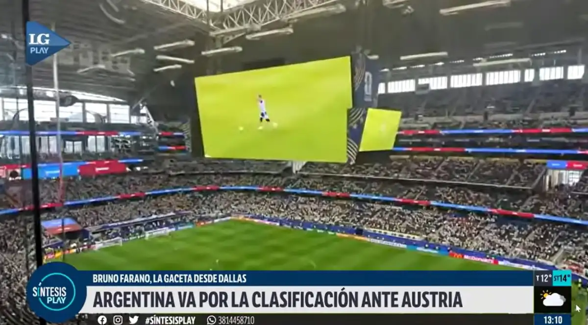 LA GACETA en el AT&T Stadium de Dallas: un escenario imponente en la previa de Argentina