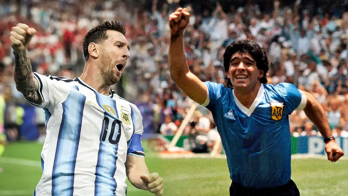 Del Azteca al AT&T Stadium: el 22 de junio, la fecha que une a Diego Maradona y a Lionel Messi