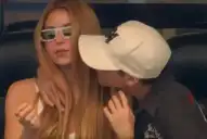 Shakira apareció en la cancha y le dedicó un mensaje a Messi