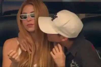 Shakira apareció en la cancha y le dedicó un mensaje a Messi