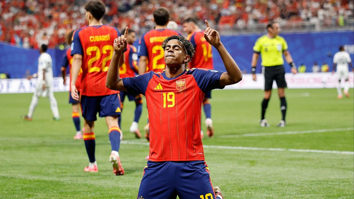 LAMINE YAMAL. El extremo español marcó su primer gol mundialista y volvió a quedar en el centro de la escena con apenas 18 años.