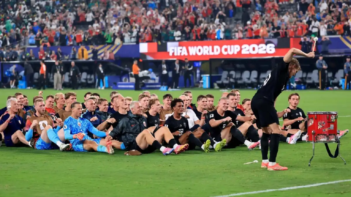 Video: el increíble festejo de los jugadores de Noruega con sus hinchas tras la clasificación a la próxima ronda del Mundial 2026