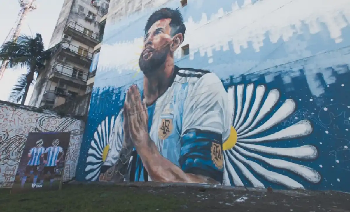 Lionel Messi, en las paredes de Tucumán: inauguran un nuevo mural del astro argentino en Barrio Sur