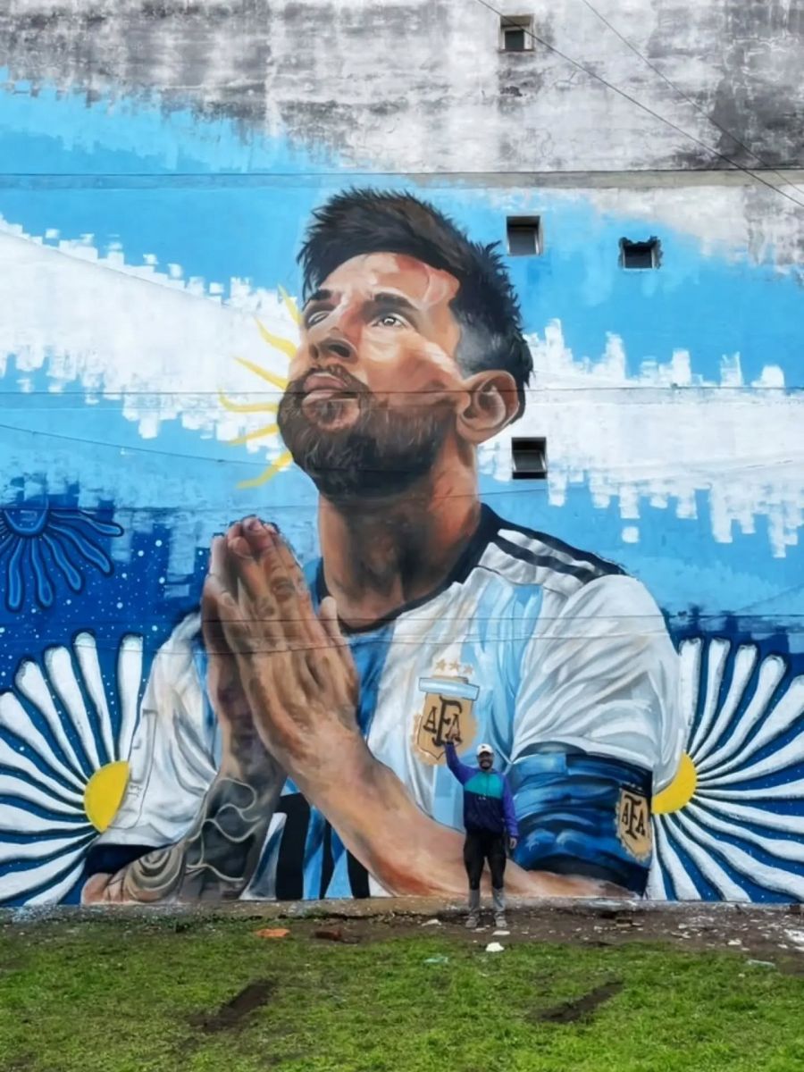 Lionel Messi, en las paredes de Tucumán: inauguran un nuevo mural del astro argentino en Barrio Sur