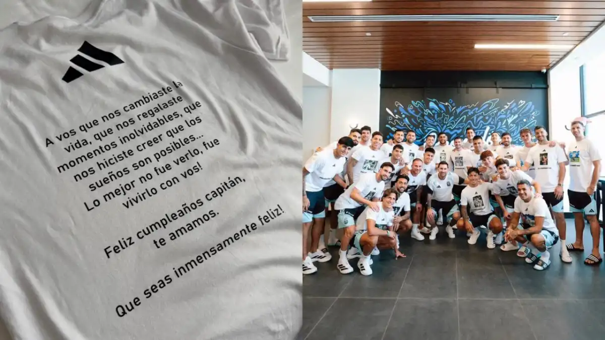 Messi mostró el regalo que le hizo la Selección por su cumpleaños y el mensaje emocionó a todos