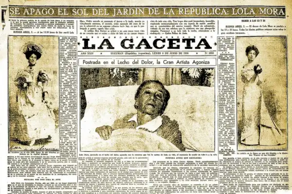 Recuerdos fotográficos: 1936. El triste final de Lola Mora y la despedida de LA GACETA