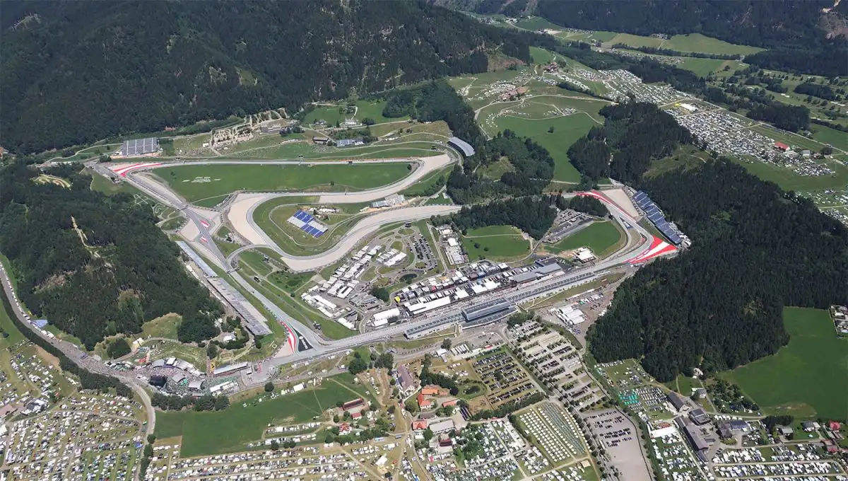 Así luce el Red Bull Ring de Spielberg a minutos del GP de Austria