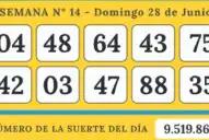 Los Números de Oro de LA GACETA del domingo 28 de junio de 2026