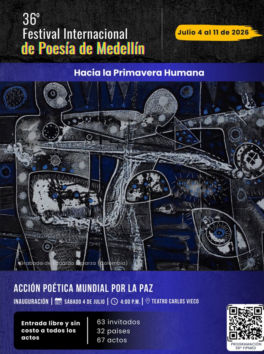 AFICHE del festival internacional de poesía de Medellín