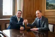 Lisandro Catalán felicitó a Diego Santilli tras su designación como nuevo jefe de Gabinete