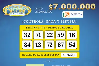 Los Números de Oro de LA GACETA del 30 de junio de 2026