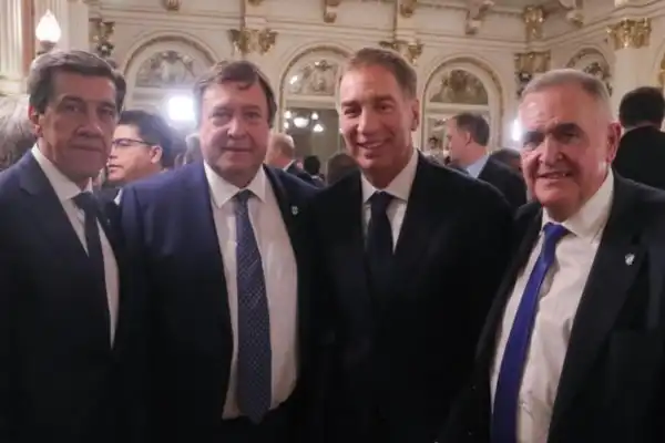 Osvaldo Jaldo participó de la asunción de Diego Santilli como jefe de Gabinete de la Nación
