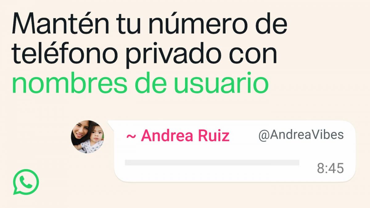 WhatsApp lanza los nombres de usuario para que te agenden sin el número de celular