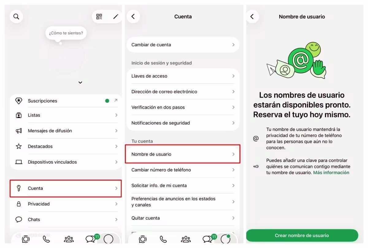 WhatsApp lanza los nombres de usuario para que te agenden sin el número de celular