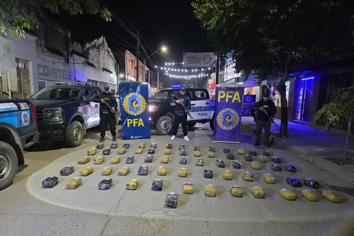 Secuestraron 71 kilos de marihuana durante un operativo en la frontera con Bolivia
