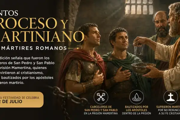 Santos Proceso y Martiniano: quiénes fueron los mártires romanos que la Iglesia Católica recuerda este 2 de julio
