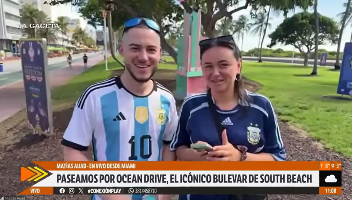 Una pareja alemana cambió de camiseta por Messi: la historia que sorprendió a LA GACETA en Miami