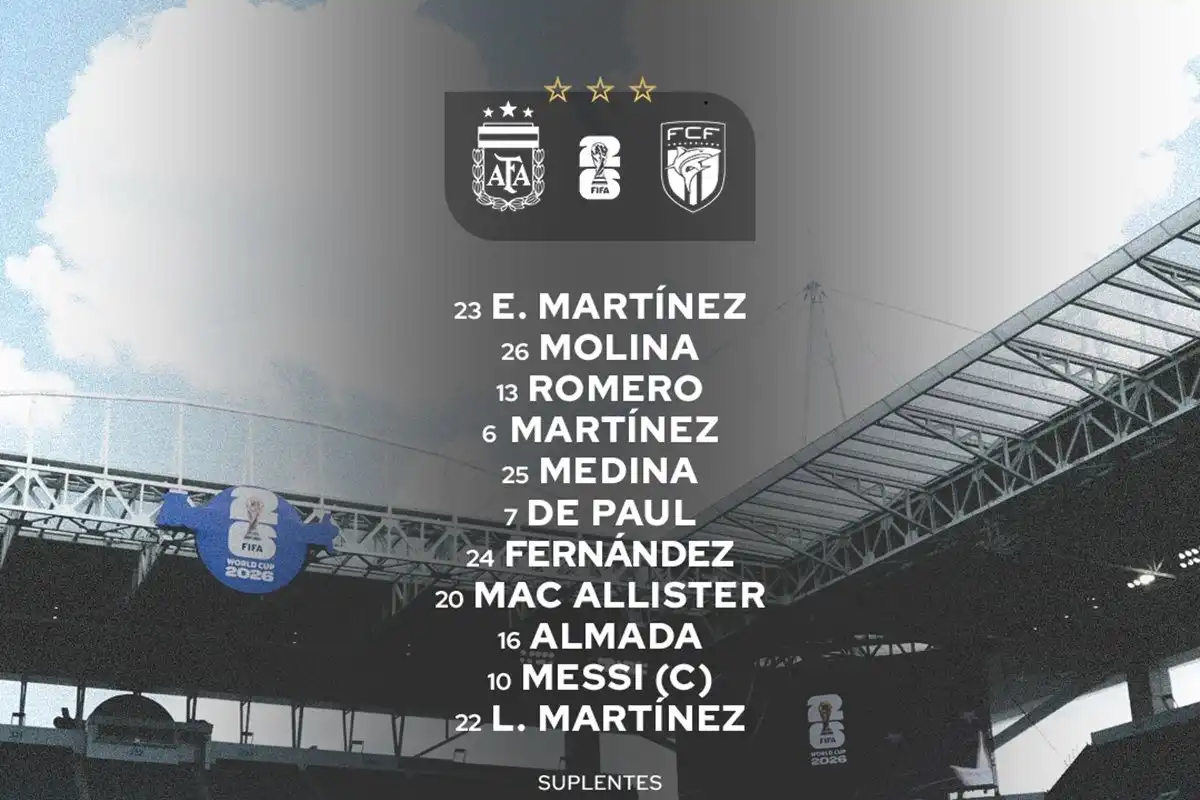 Así sale el equipo de Scaloni